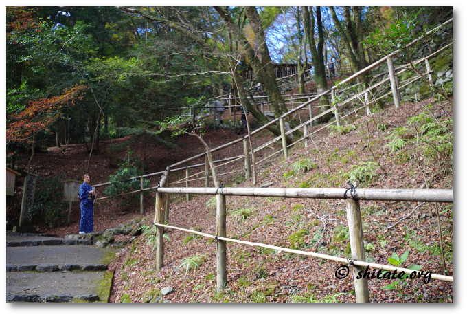 高山寺の長い階段