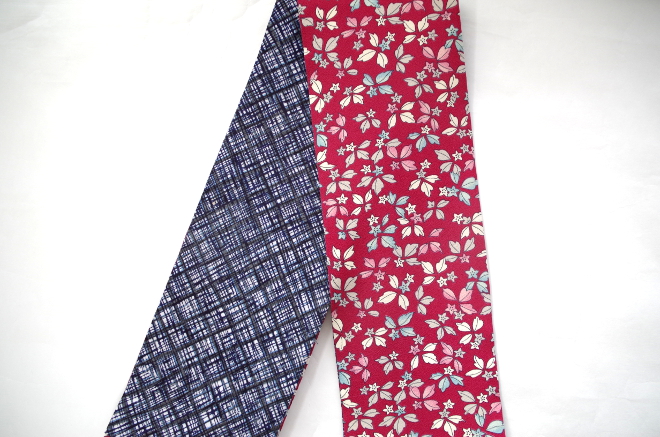 羽織を九寸名古屋帯などに仕立て直しすると、どこに柄が出せるのかなど  