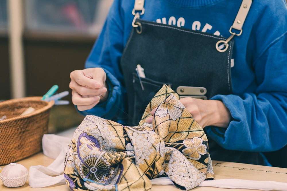 七五三用の作り帯（6歳～7歳）へのお仕立て・加工を承っております ｜ 帯の仕立て屋 ㈱みつやま